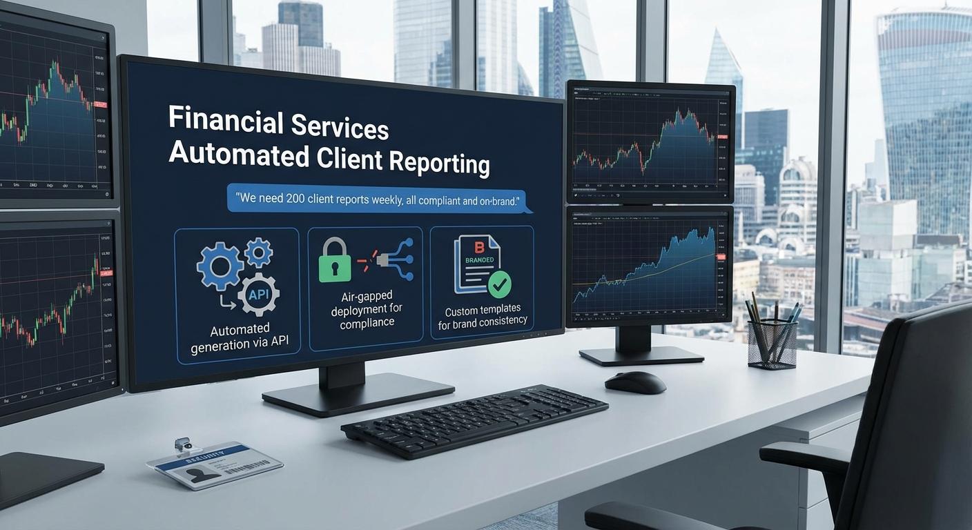 Financial Services presentation workflow