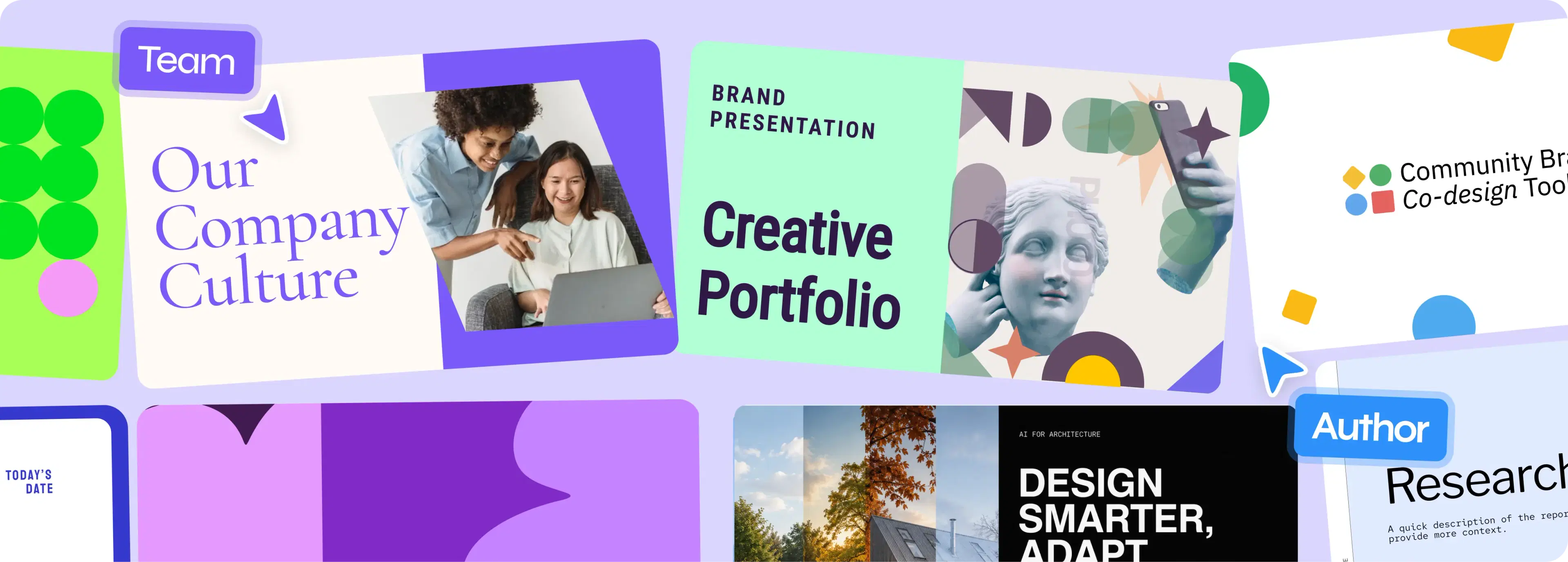 Presentation designs created by the Presenton community