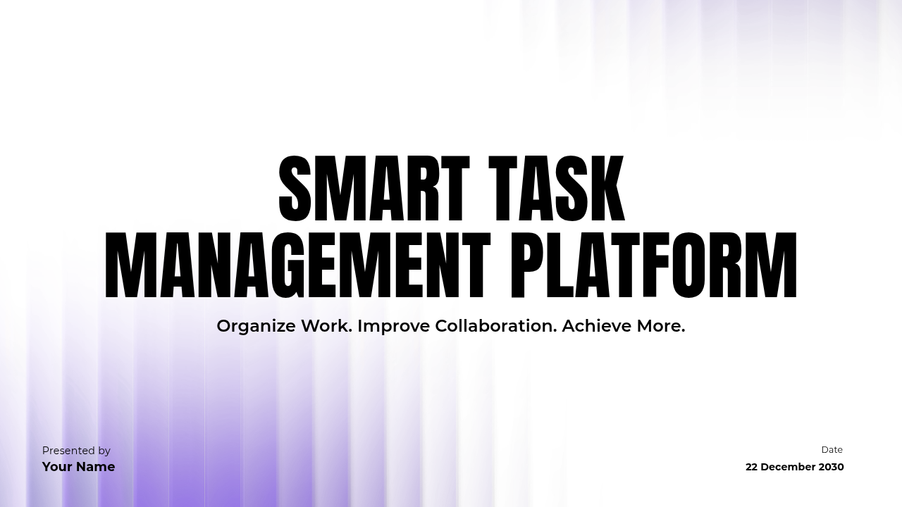 Executive presentation template preview