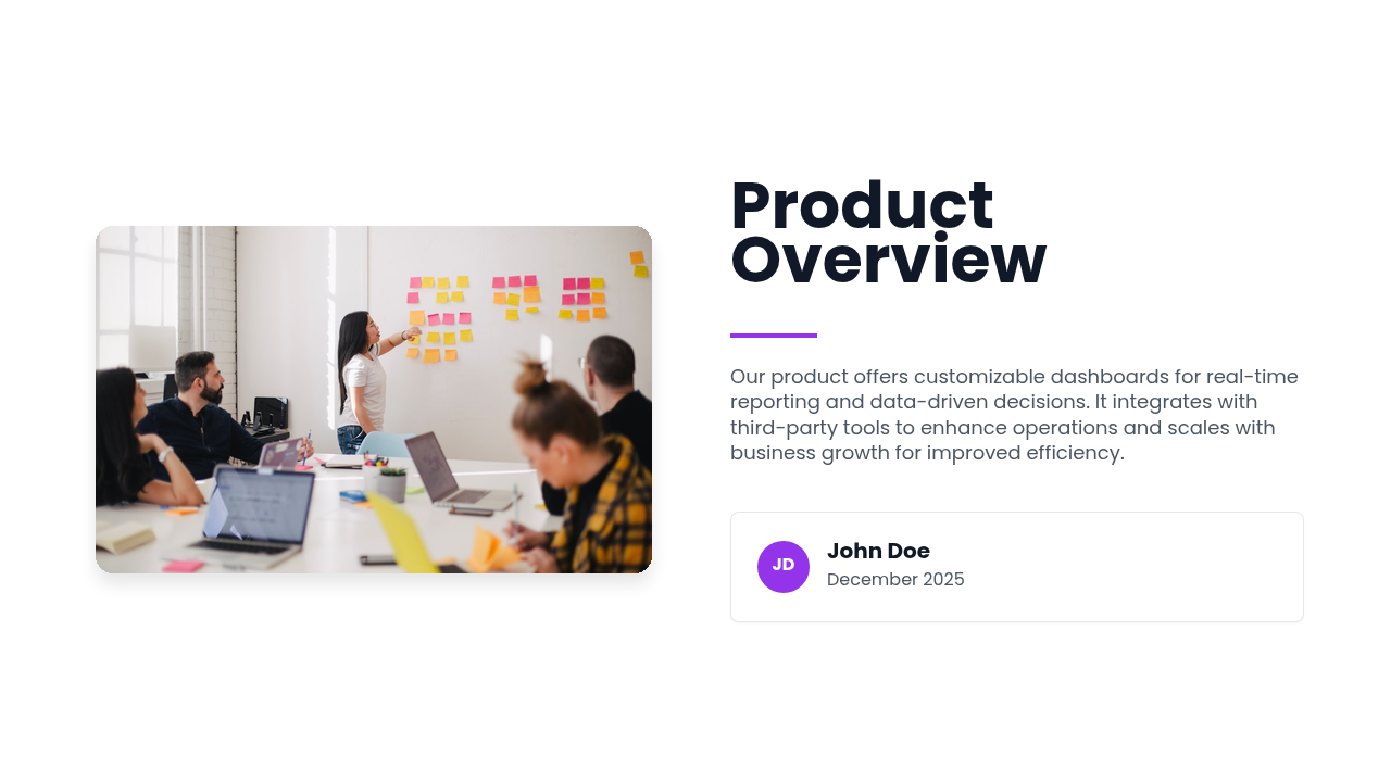 General presentation template preview