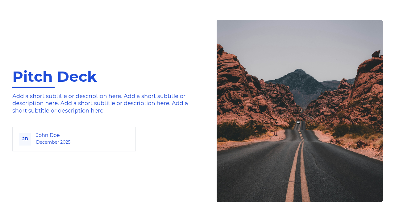 Modern presentation template preview